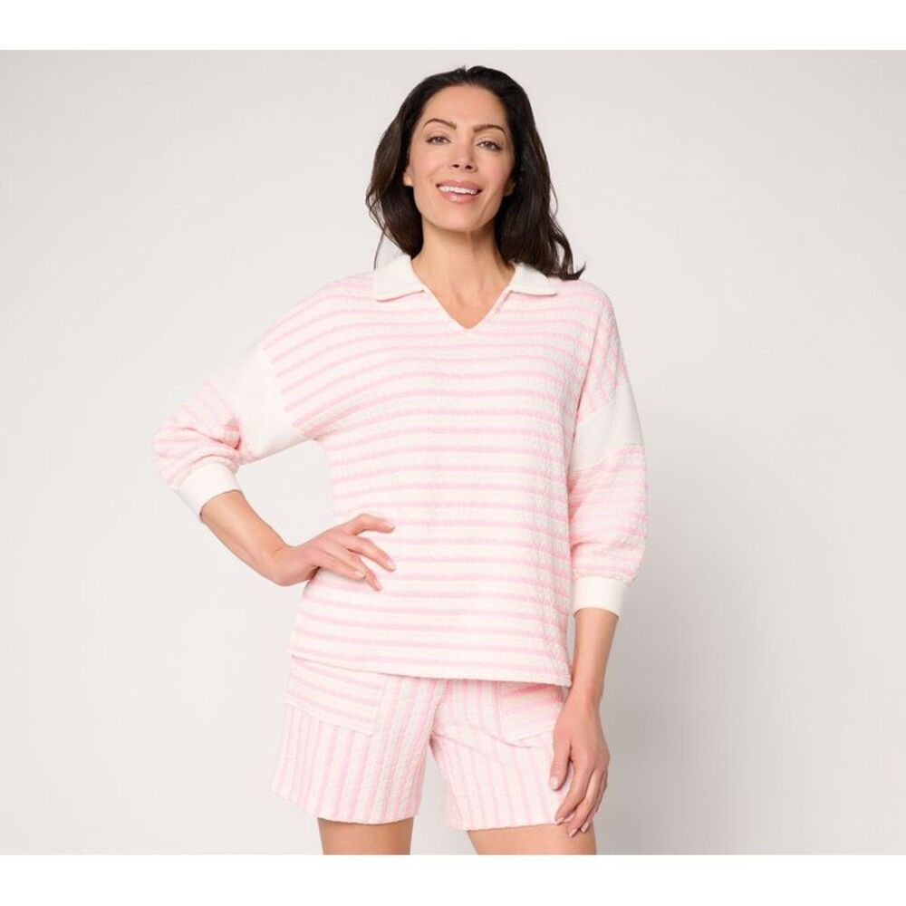Anybody Women's Top Sz S Make Your Selection: AnyBody Textured Pink